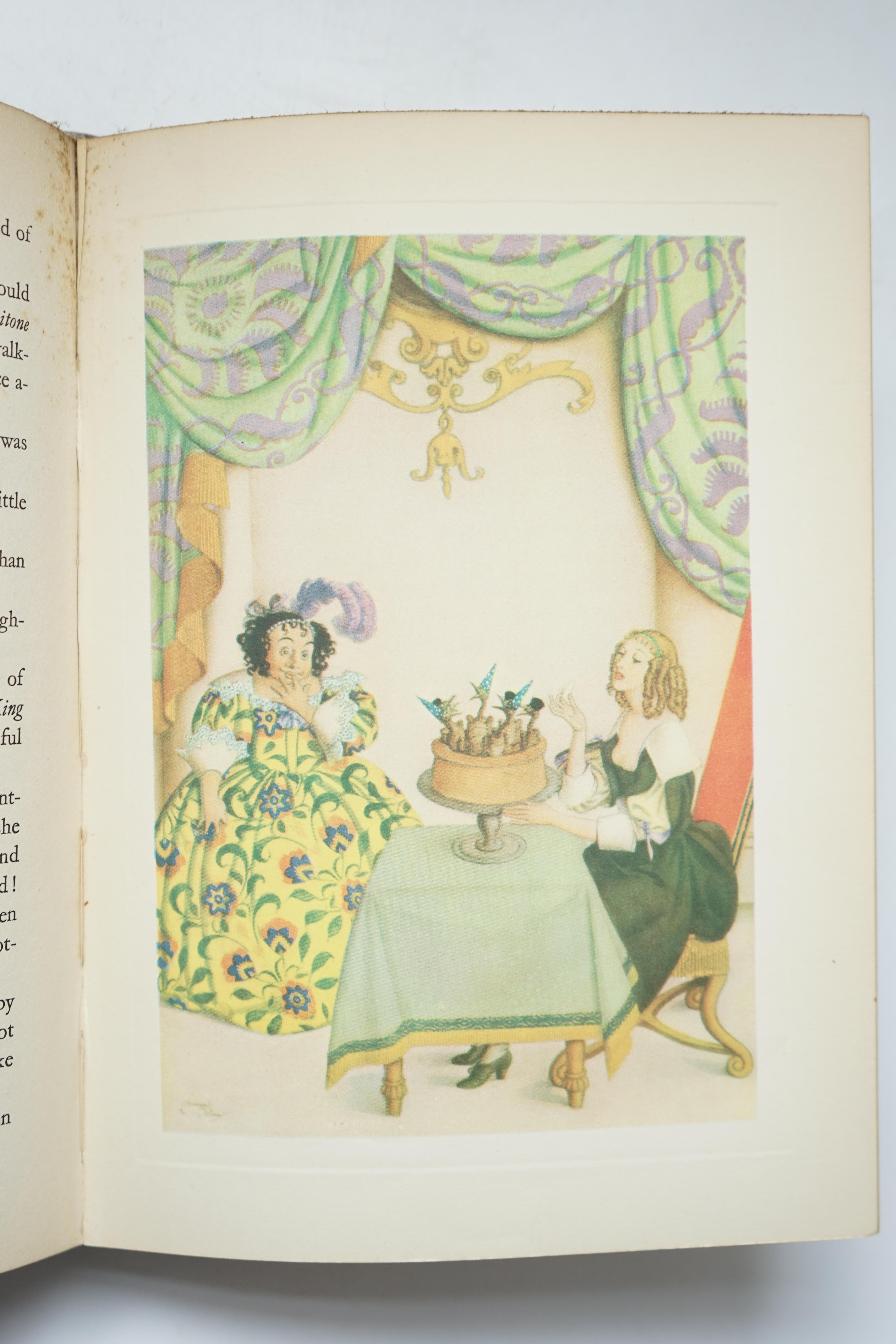 Dulac, Edmund (illustrator) - A Fairy Garland being Fairy Tales from the Old French, with 12 colour plates, 4to, cloth, 1928 and Milne, A.A - Now We Are Six, with decorations by Ernest H. Shepherd, 1st edition, 8vo, orig
